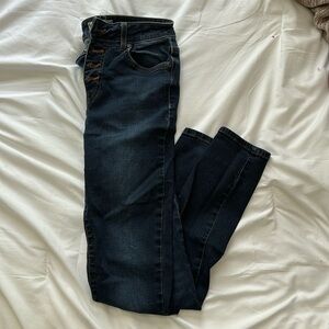 High waisted skinny jeans
